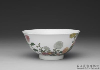 图片[2]-Bowl with chrysanthemum decoration in falangcai enamels, Qing dynasty, Yongzheng reign (1723-1735)-China Archive